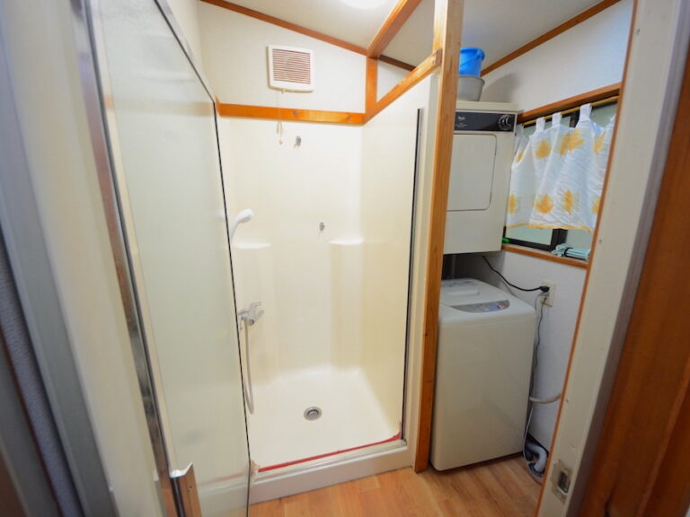 Shower and Laundry room Cottage #6